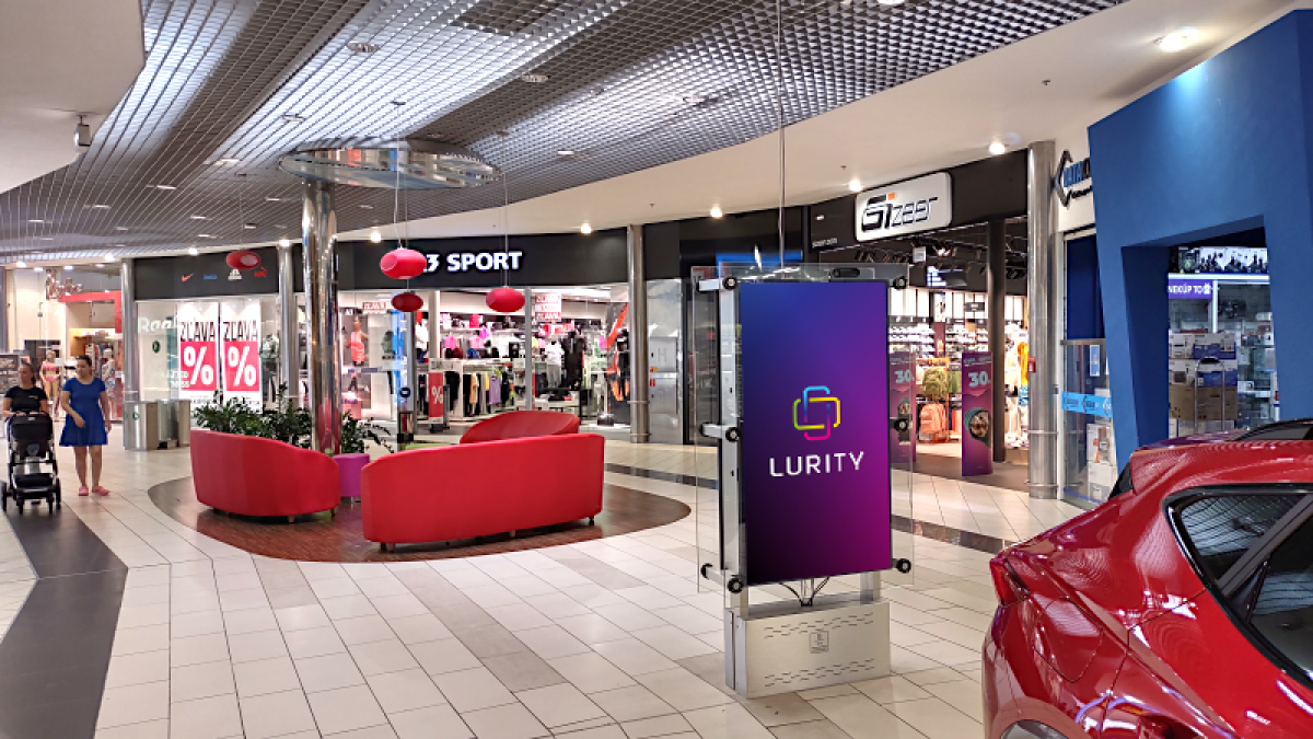 OC Optima Košice 3B — DOOH screen at OC Optima, Košice