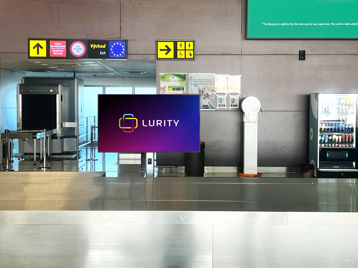 Bratislava Letisko Prilety 6B — DOOH screen at BTS - Bratislavské letisko, Bratislava
