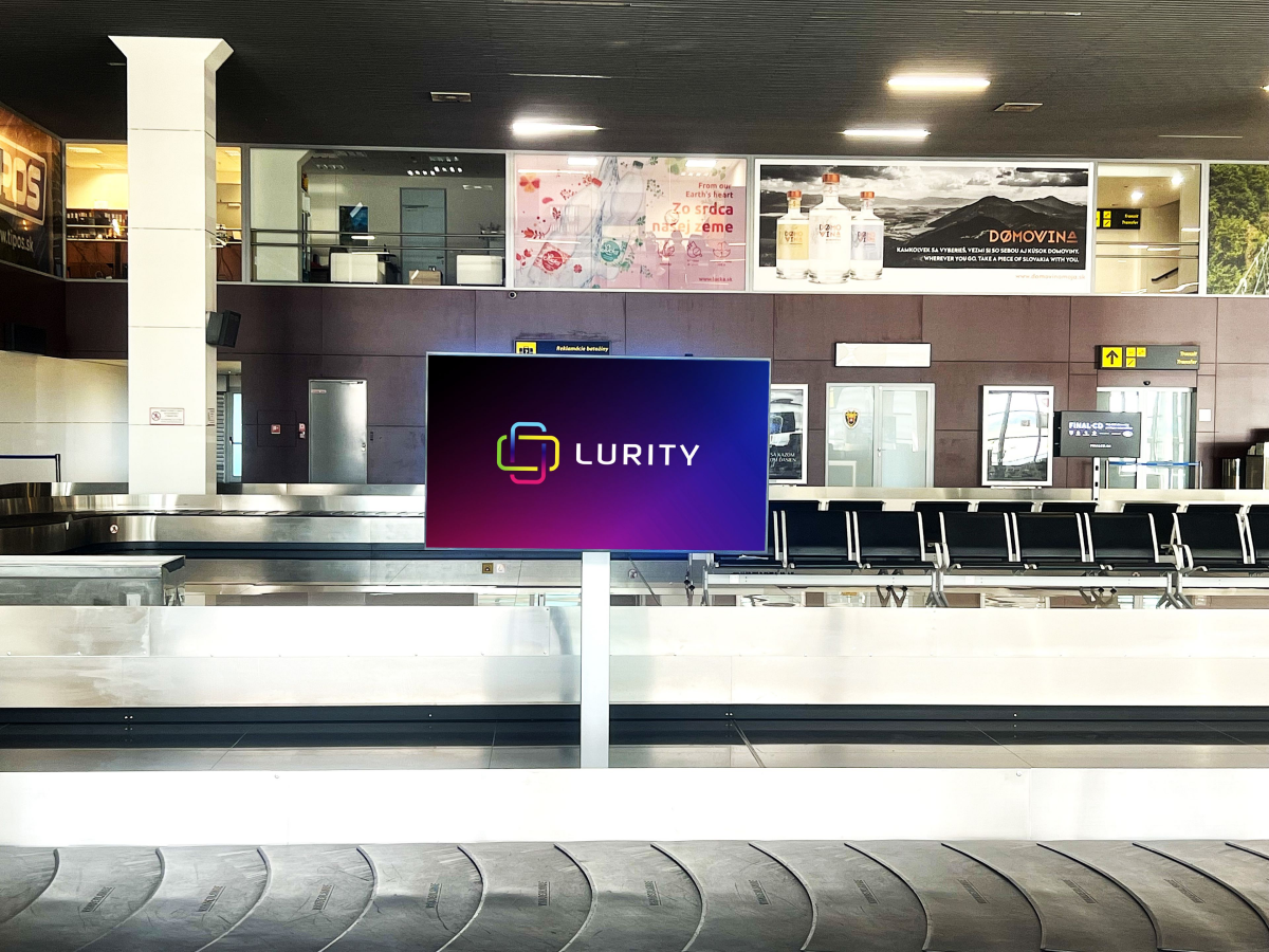 Bratislava Letisko Prilety 4B — DOOH screen at BTS - Bratislavské letisko, Bratislava