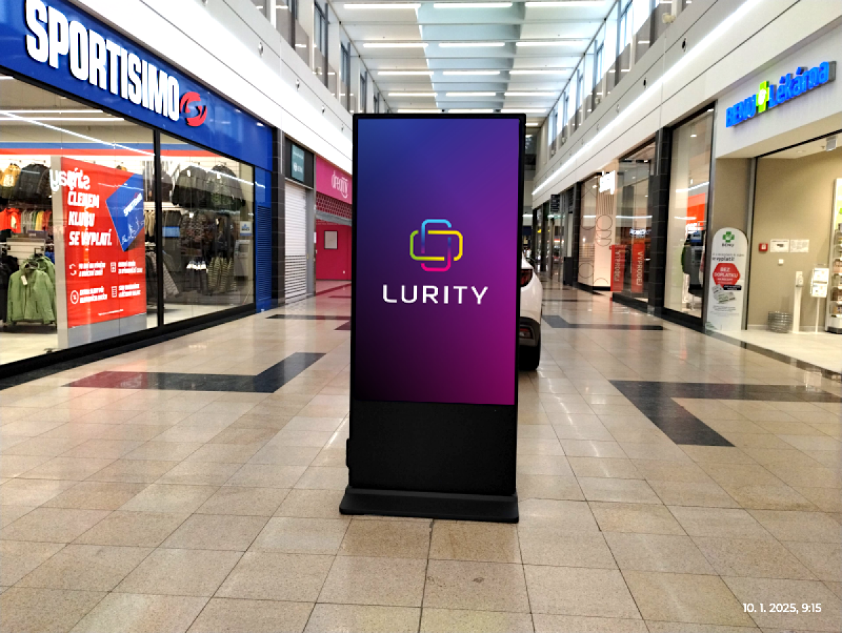 NC Gečko Liberec 4A Dm — DOOH screen at NC Géčko Liberec, Liberec