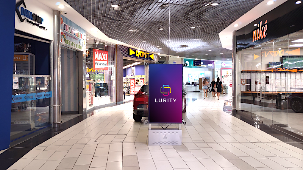 OC Optima Košice 3A — DOOH screen at OC Optima, Košice