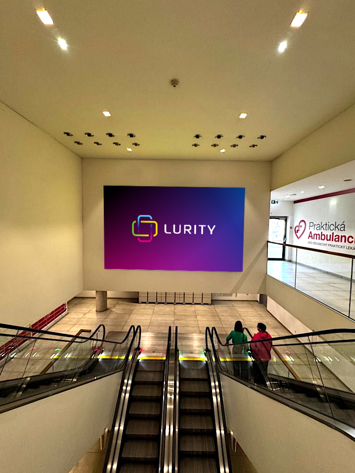 OC Novum Prešov - projektor — DOOH screen at OC Novum Prešov, Prešov