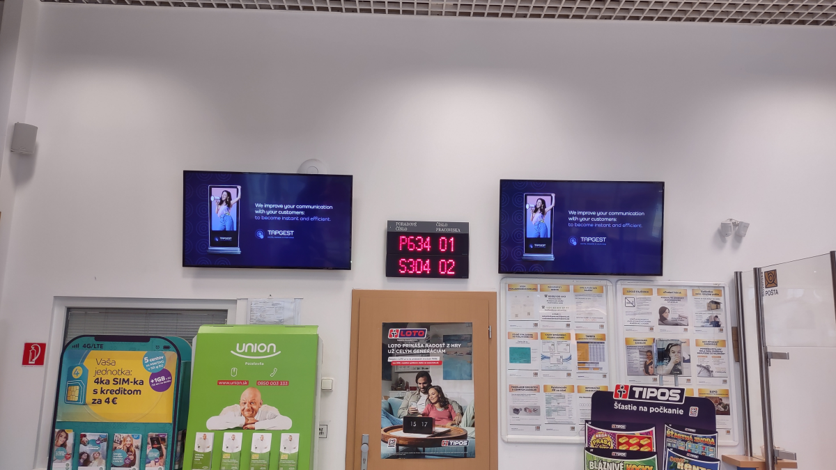Pošta 216 Bratislava Avion - B — DOOH screen at Pošta 216 Bratislava Avion, Bratislava