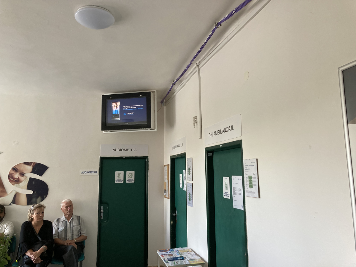 40 ORL / Audiometria 1.p — DOOH obrazovka v Železničná nemocnica s poliklinikou Košice, Košice