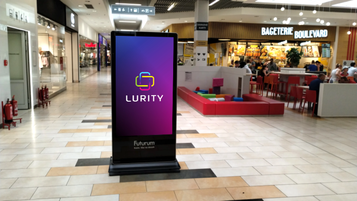 Kolin OC Futurum DATART — DOOH screen at Futurum Kolín - vertikálne, Kolín