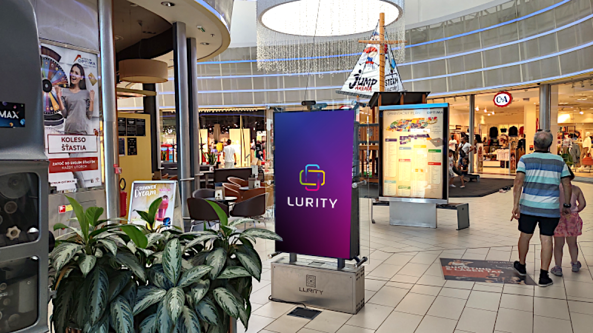 OC Optima Košice 6A — DOOH screen at OC Optima, Košice