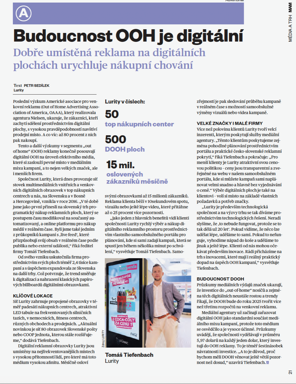 MAM (Marketing & Media) print edition preview